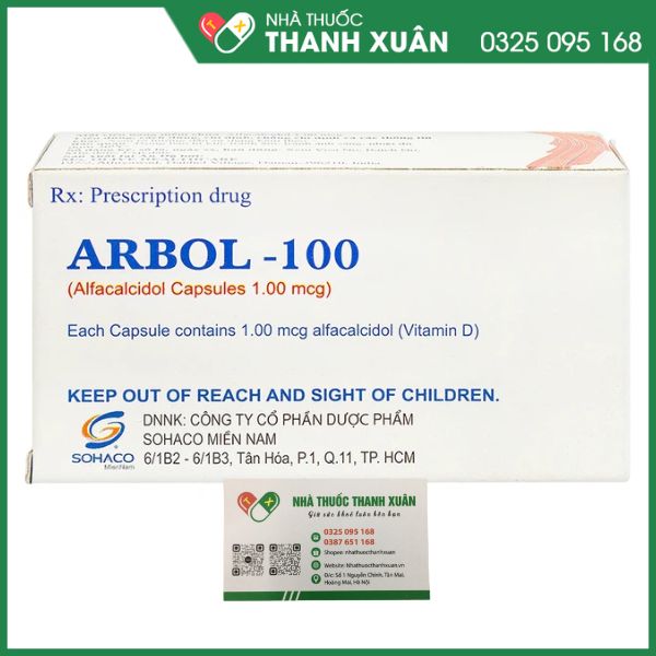 Arbol 100 - Thuốc điều trị thiếu canxi trong máu của Ấn Độ
